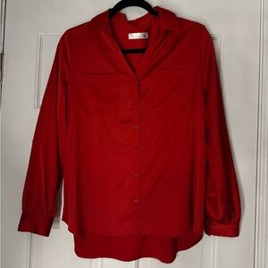 89th and Madison Red Blouse